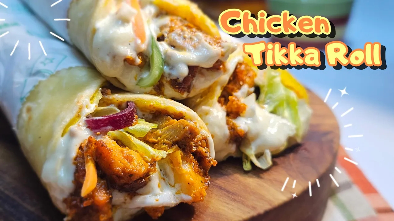 Chicken Tikka Roll | Chicken Tikka Egg Roll Recipe | Cook with Judy and Flo