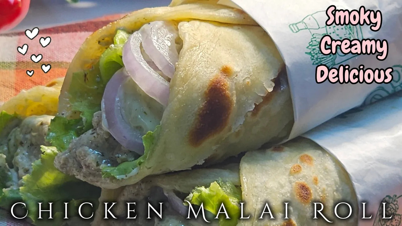 Smoky, Creamy & Juicy Chicken Roll Recipe | Chicken Malai Roll Recipe | Cook with Judy and Flo