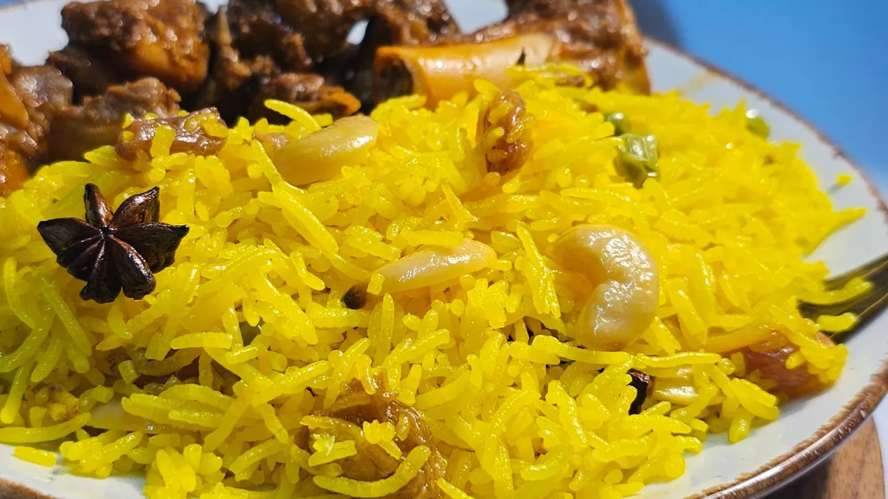 Basanti Pulao Recipe | Bengali Sweet Yellow Rice | Cook with Judy and Flo