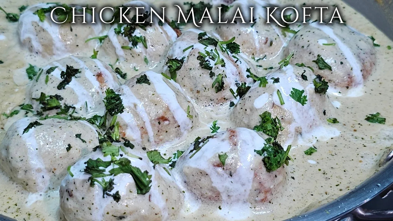 Chicken Malai Kofta Recipe | Creamy Chicken Kofta Curry | Cook with Judy and Flo