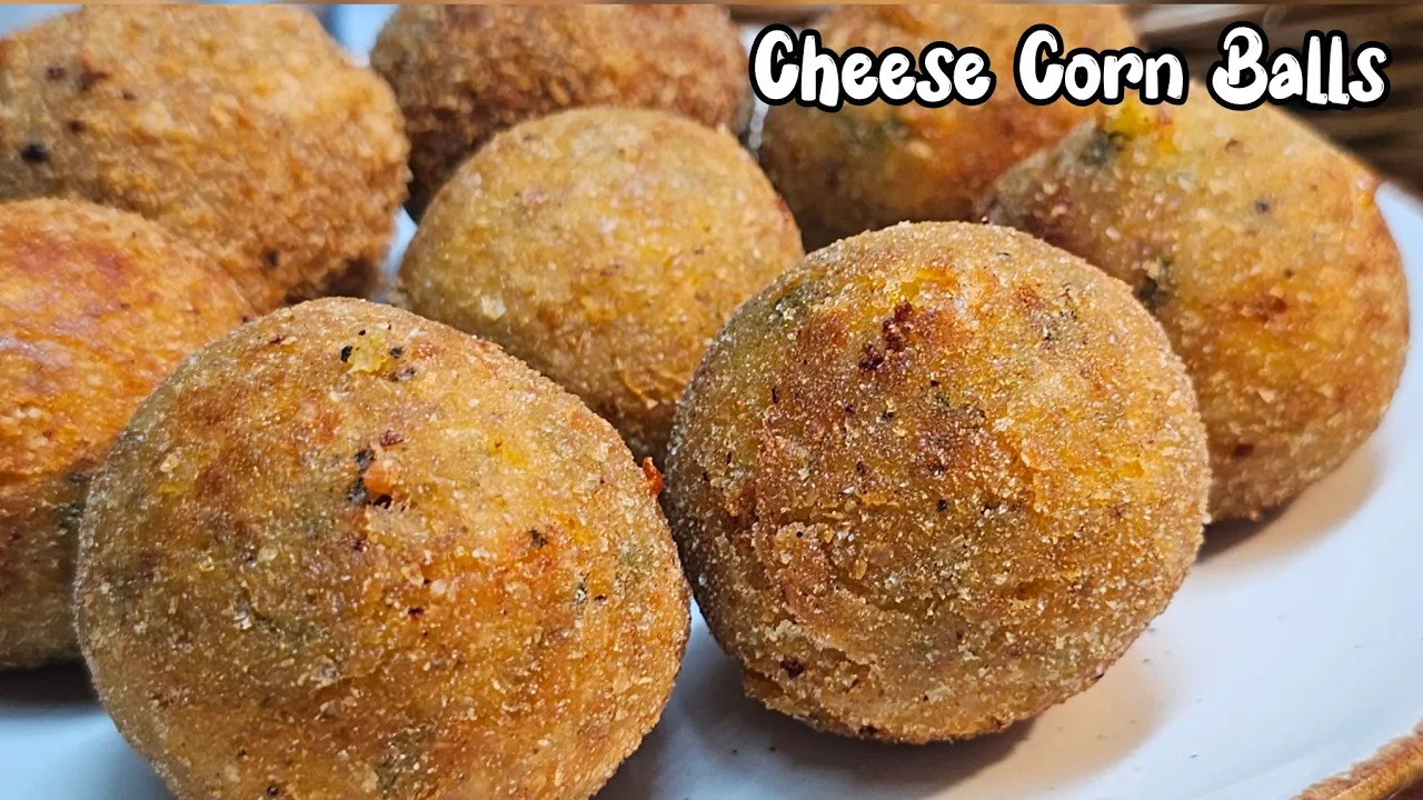 🌽🧀 Corn Cheese Balls Recipe | Crispy Outside, Cheesy Inside! | Cook with Judy and Flo