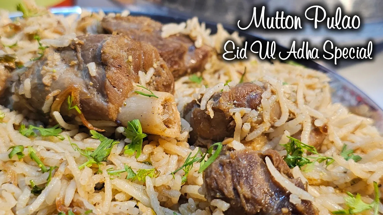 White Mutton Pulao Recipe | Eid Ul Adha Special | Cook with Judy and Flo