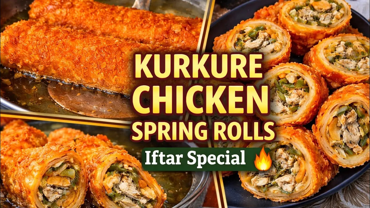 Kurkure Chicken Spring Rolls