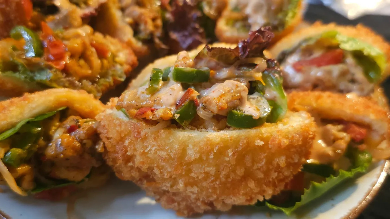 Chicken Bread Pockets Recipe | Crispy & Easy Chicken Stuffed Bread Pockets