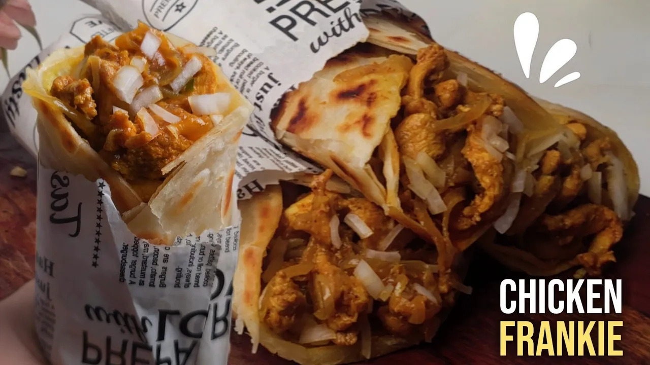 Chicken Frankie Recipe | Mumbai Street Style Chicken Frankie | Easy & Delicious Frankie Recipe