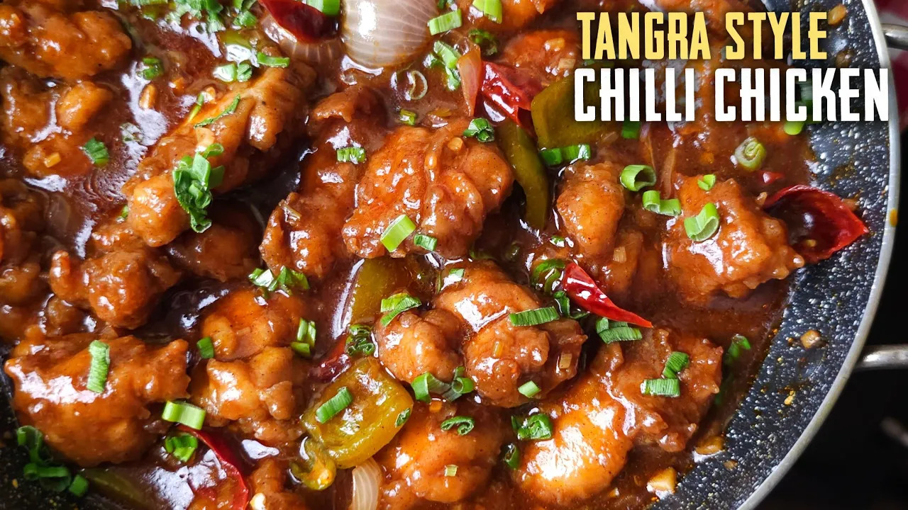 Tangra Style Chilli Chicken | Crispy Restaurant-Style Chilli Chicken Recipe