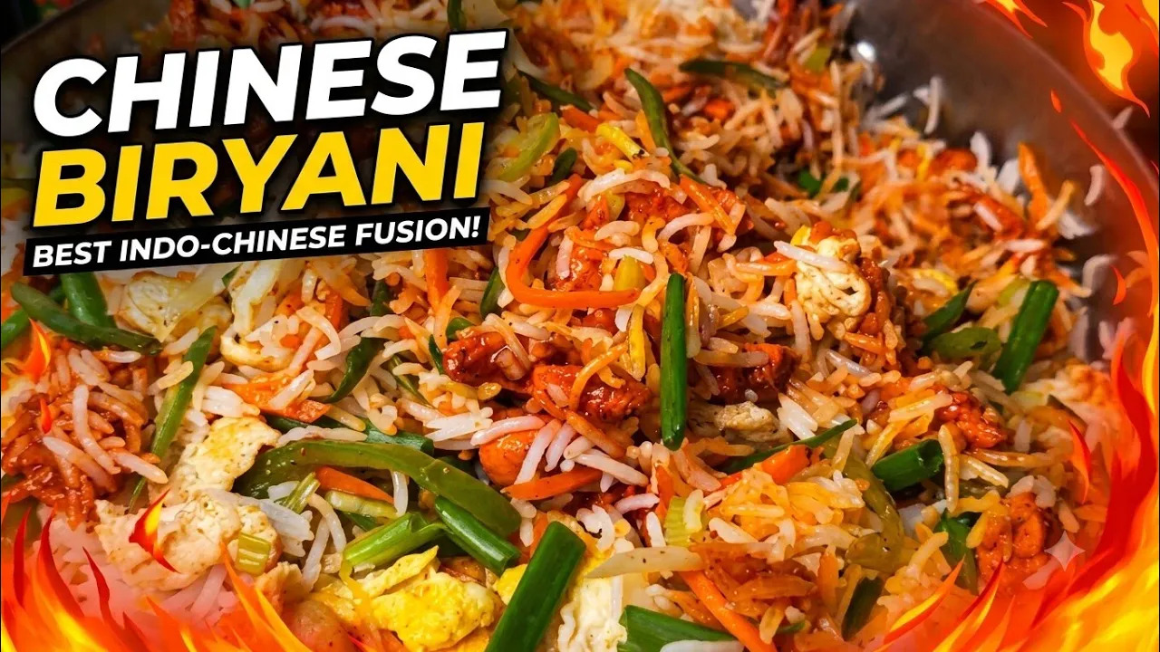 Chinese Biryani Recipe | Easy & Delicious Indo-Chinese Biryani