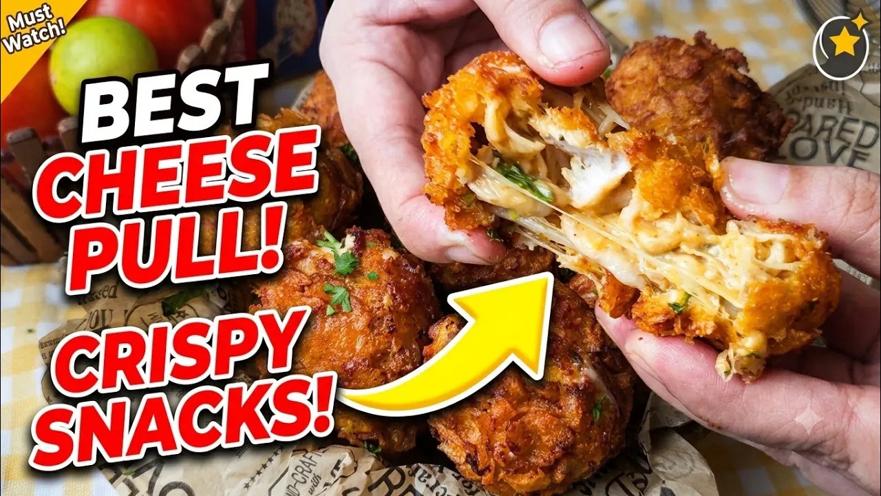 Crispy Cheesy Chicken Balls Recipe | Crunchy, Cheesy & Delicious