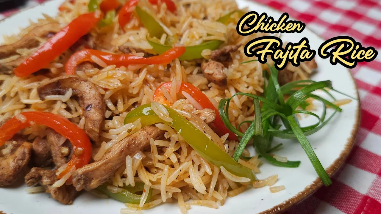 Chicken Fajita Rice Recipe | Easy Mexican-Style Chicken Rice